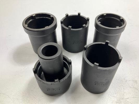 USED #41 OEM Tools 27174 1/2'' Drive 5-Piece Spindle Nut Locknut Axle Socket Set