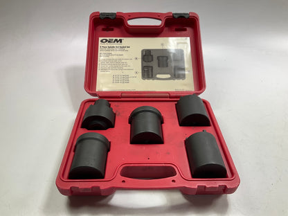 USED #41 OEM Tools 27174 1/2'' Drive 5-Piece Spindle Nut Locknut Axle Socket Set