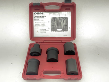 USED #42 OEM Tools 27174 1/2'' Drive 5-Piece 4WD Spindle Nut Remover Socket Tool