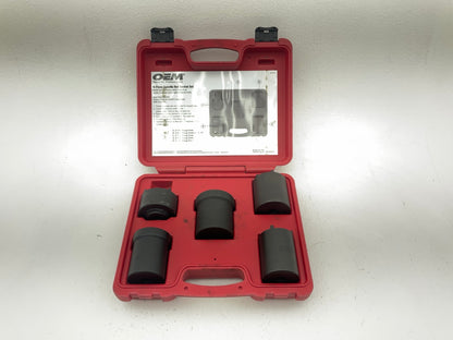 USED #43 OEM Tools 27174 1/2'' Drive 5-Piece 4WD Spindle Nut Remover Socket Tool