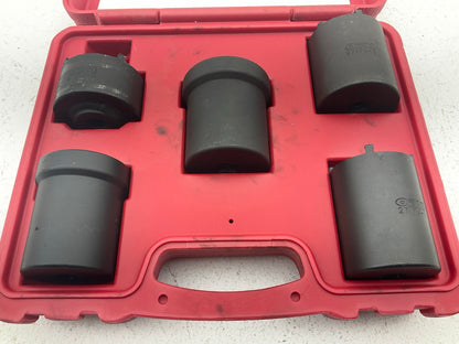USED #43 OEM Tools 27174 1/2'' Drive 5-Piece 4WD Spindle Nut Remover Socket Tool