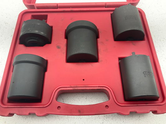 USED #43 OEM Tools 27174 1/2'' Drive 5-Piece 4WD Spindle Nut Remover Socket Tool