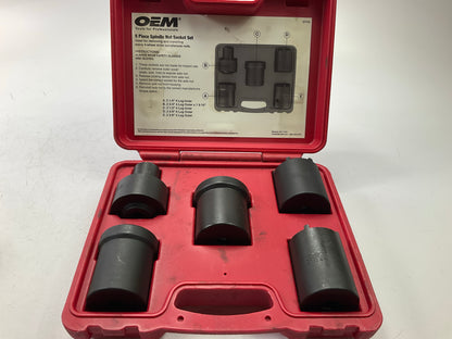 USED #45 OEM Tools 27174 1/2'' Drive 5-Piece Spindle Nut Locknut Axle Socket Set