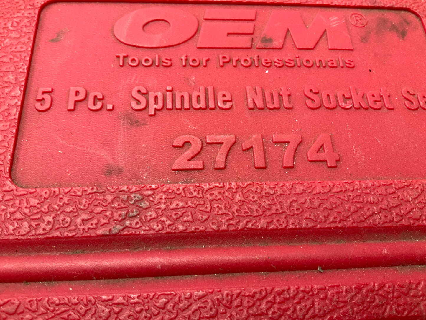 USED #45 OEM Tools 27174 1/2'' Drive 5-Piece Spindle Nut Locknut Axle Socket Set