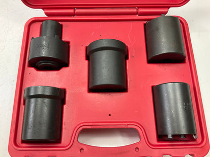 USED #46 OEM Tools 27174 1/2'' Drive 5-Piece Spindle Nut Locknut Axle Socket Set