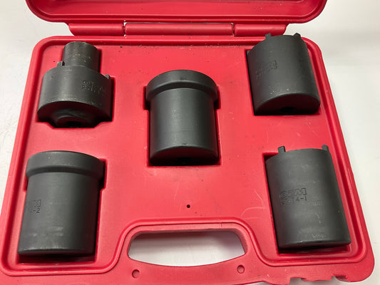USED #47 OEM Tools 27174 1/2'' Drive 5-Piece Spindle Nut Locknut Axle Socket Set