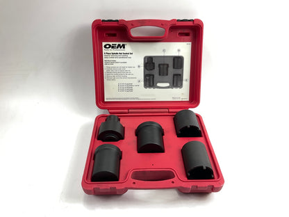 USED #49 OEM Tools 27174 1/2'' Drive 5-Piece 4WD Spindle Nut Remover Socket Tool