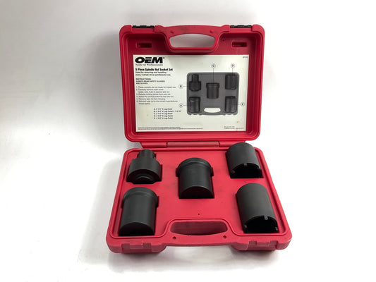 USED #49 OEM Tools 27174 1/2'' Drive 5-Piece 4WD Spindle Nut Remover Socket Tool