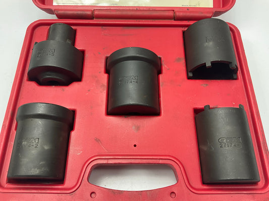 USED #54 OEM Tools 27174 1/2'' Drive 5-Piece Spindle Nut Locknut Axle Socket Set