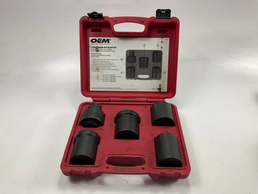 USED #55 OEM Tools 27174 1/2'' Drive 5-Piece Spindle Nut Locknut Axle Socket Set