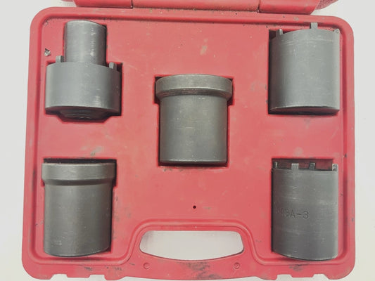 USED #58 OEM Tools 27174 1/2'' Drive 5-Piece Spindle Nut Locknut Axle Socket Set