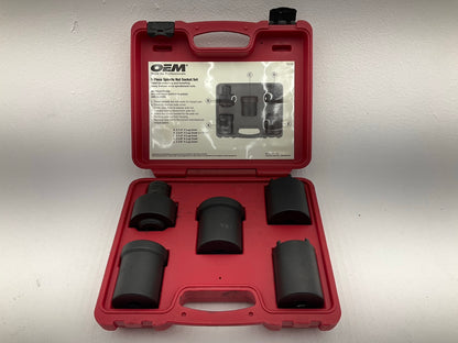 USED #59 OEM Tools 27174 1/2'' Drive 5-Piece Spindle Nut Locknut Axle Socket Set