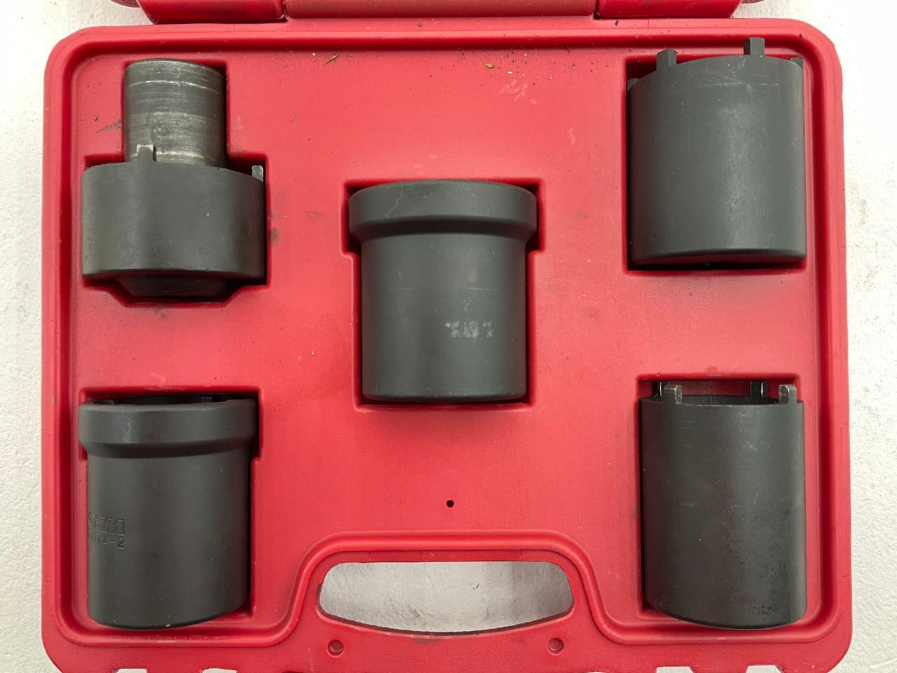 USED #59 OEM Tools 27174 1/2'' Drive 5-Piece Spindle Nut Locknut Axle Socket Set