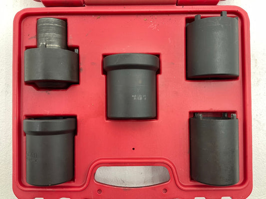 USED #59 OEM Tools 27174 1/2'' Drive 5-Piece Spindle Nut Locknut Axle Socket Set