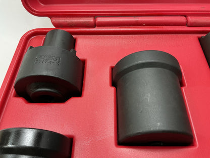 USED #61 OEM Tools 27174 1/2'' Drive 5-Piece Spindle Nut Locknut Axle Socket Set