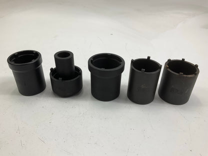 USED #64 OEM Tools 27174 1/2'' Drive 5-Piece Spindle Nut Locknut Axle Socket Set