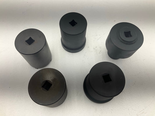 USED #65 OEM Tools 27174 1/2'' Drive 5-Piece Spindle Nut Locknut Axle Socket Set