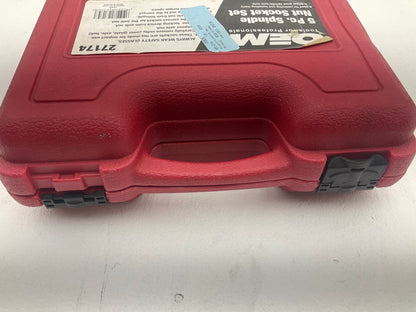 USED #65 OEM Tools 27174 1/2'' Drive 5-Piece Spindle Nut Locknut Axle Socket Set
