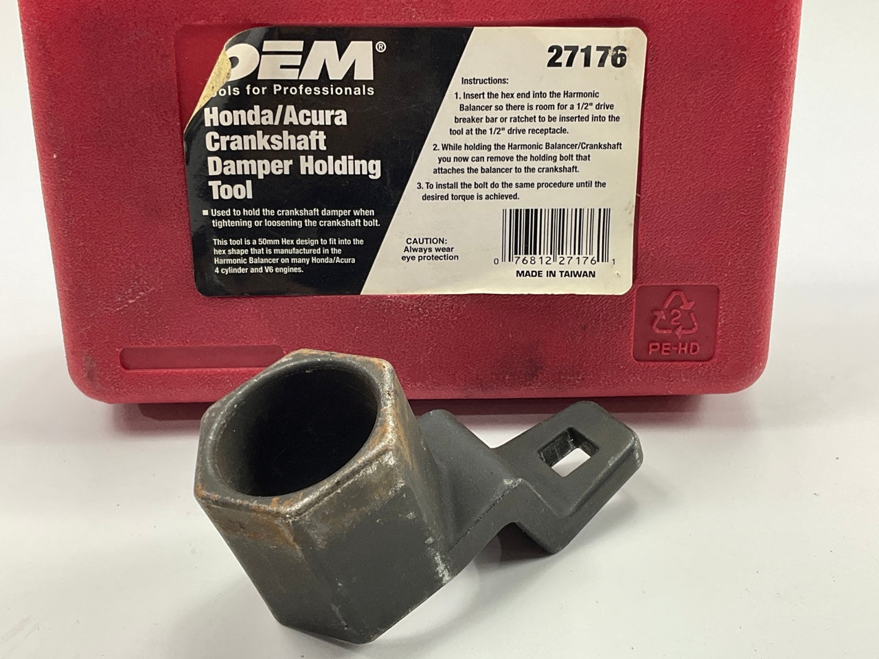 USED #18 - OEM Tools 27176 Crankshaft Damper Holding Tool For Honda / Acura