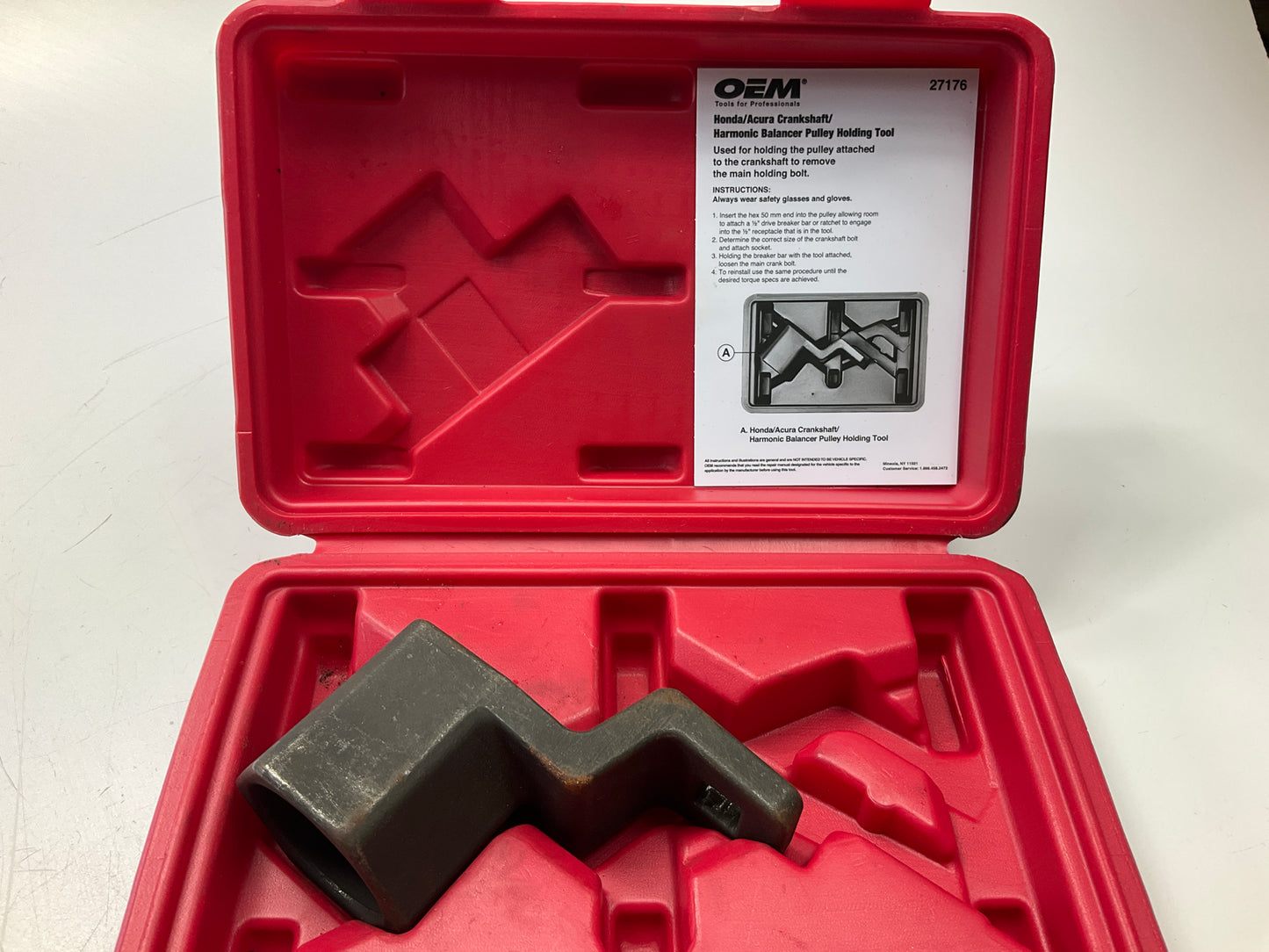 USED #35 - OEM Tools 27176 Crankshaft Damper Holding Tool For Honda / Acura