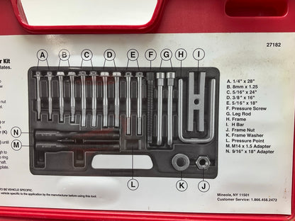 USED #15 - OEM TOOLS 27182 Steering Wheel Puller Set Removal Kit Lock Plate Tool