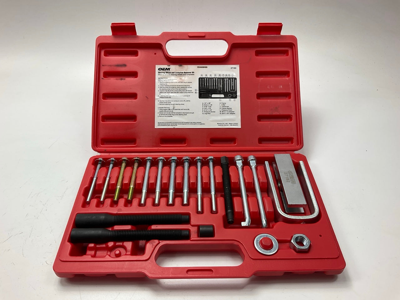 USED #21 - OEM TOOLS 27182 Steering Wheel Puller Set Removal Kit Lock Plate Tool