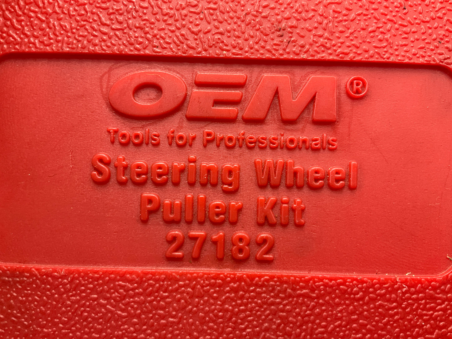 USED #27 - OEM TOOLS 27182 Steering Wheel Puller Set Removal Kit Lock Plate Tool