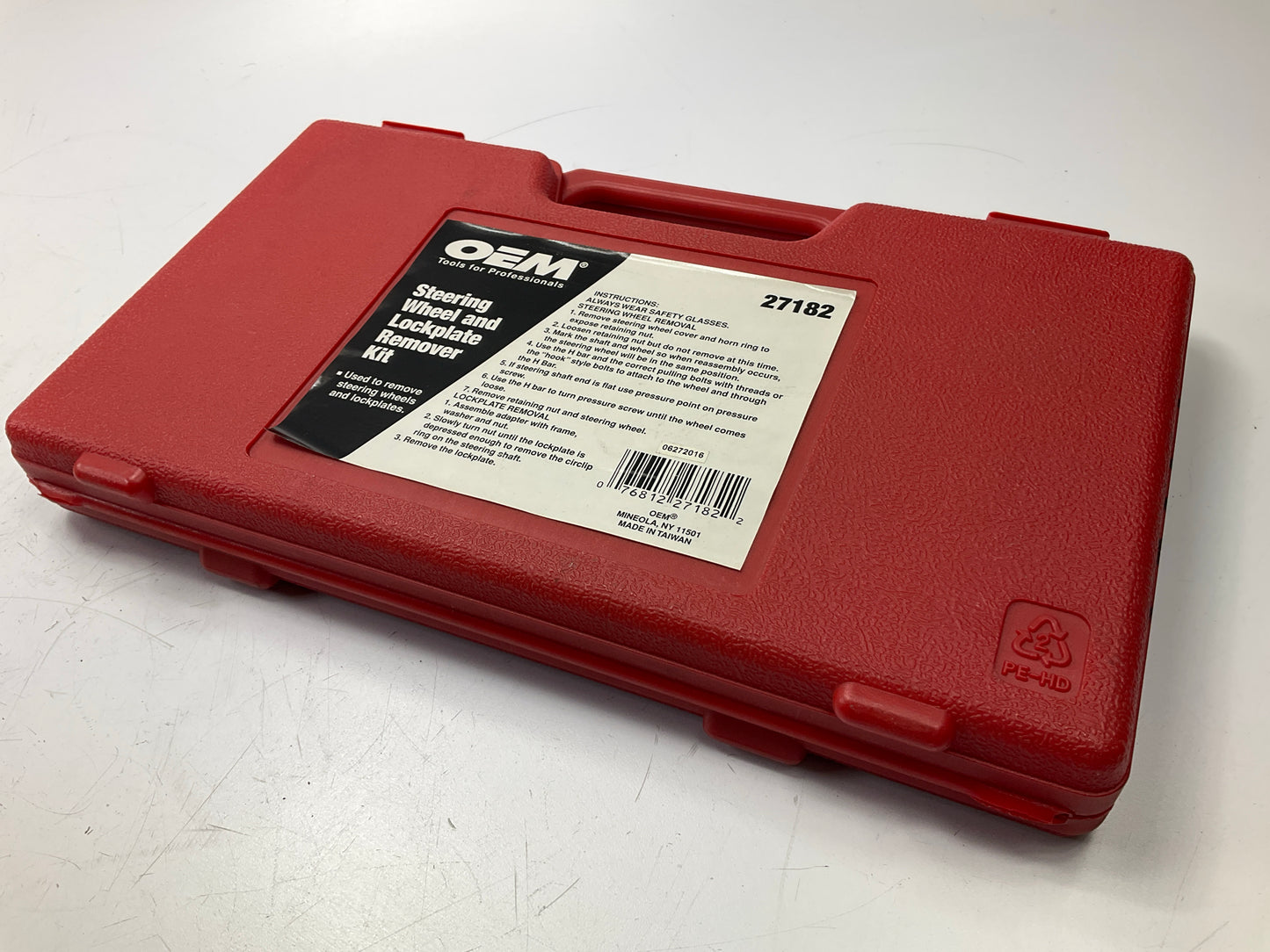 USED #28 - OEM TOOLS 27182 Steering Wheel Puller Set Removal Kit Lock Plate Tool
