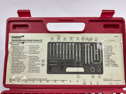 USED #29 - OEM TOOLS 27182 Steering Wheel Puller Set Removal Kit Lock Plate Tool