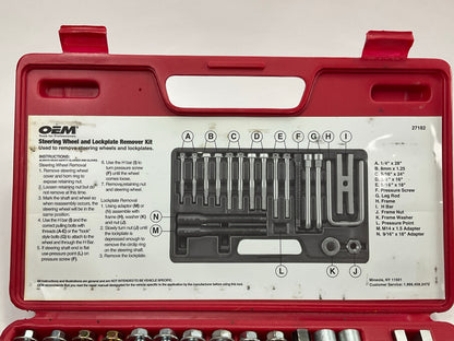 USED #31 - OEM TOOLS 27182 Steering Wheel Puller Set Removal Kit Lock Plate Tool