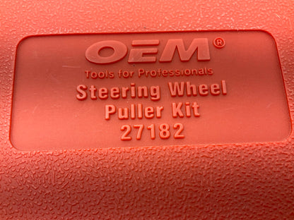 USED #33 - OEM TOOLS 27182 Steering Wheel Puller Set Removal Kit Lock Plate Tool