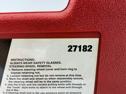 USED #35 - OEM TOOLS 27182 Steering Wheel Puller Set Removal Kit Lock Plate Tool