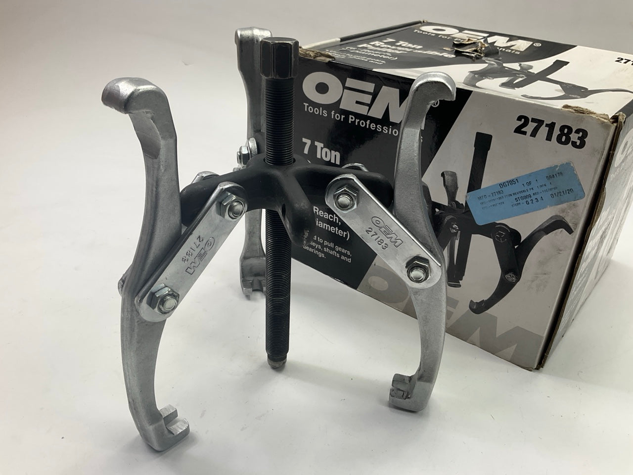 USED #5 - OEM Tools 27183 Reversible Puller, 2 & 3 Jaw, 7-Ton, 7'' Spread