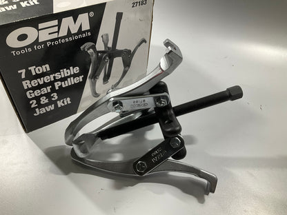 OEM Tools 27183 Reversible Puller, 2 & 3 Jaw, 7-Ton, 7'' Spread