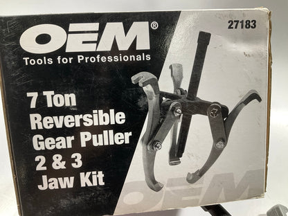 OEM Tools 27183 Reversible Puller, 2 & 3 Jaw, 7-Ton, 7'' Spread