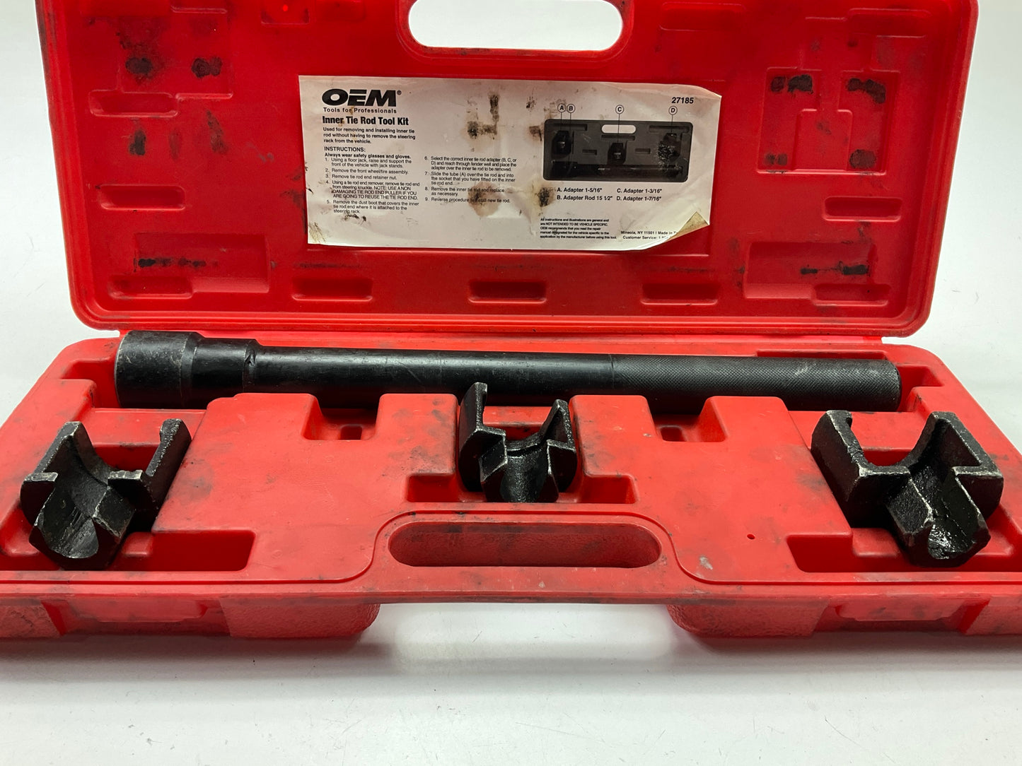 USED #30 OEM Tools 27185 Inner Tie Rod Removal Tool Kit For Rack & Pinion