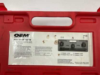 USED #37 OEM Tools 27185 Inner Tie Rod Removal Tool Kit For Rack & Pinion