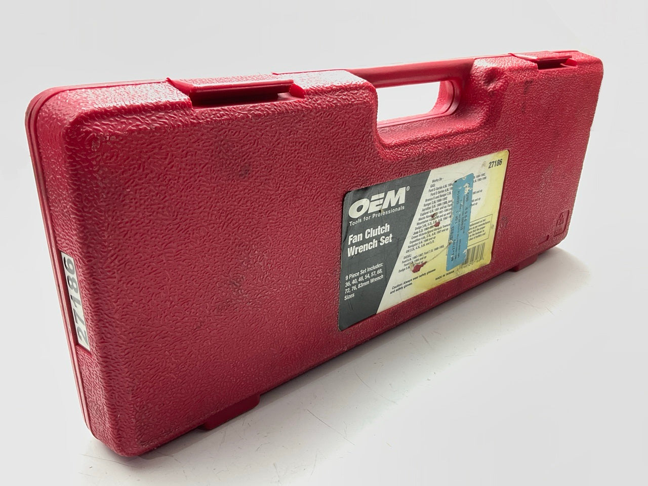 USED #12 OEM Tools 27186 9 Size Fan Clutch Wrench Set Remove From Water Pump