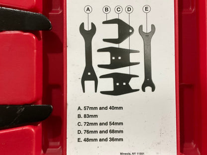 USED #20 OEM Tools 27186 9 Size Fan Clutch Wrench Set Remove From Water Pump