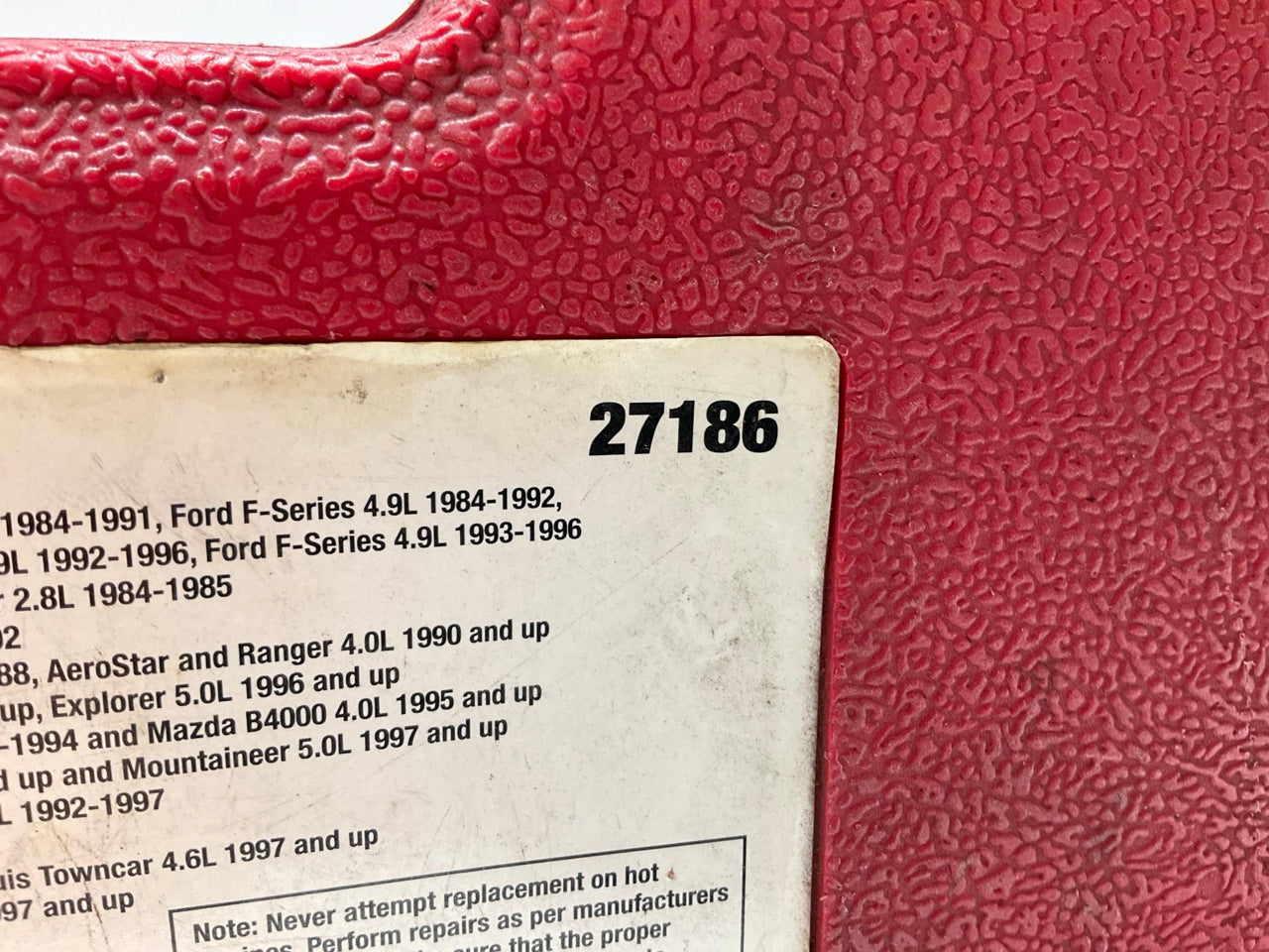USED #25 OEM Tools 27186 9 Size Fan Clutch Wrench Set Remove From Water Pump