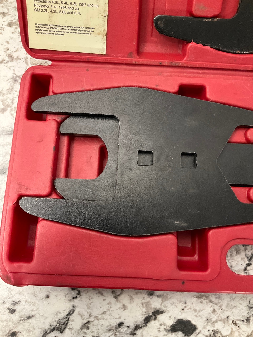 VERY LIGHTLY USED #2 OEM Tools 27186 Fan Clutch 5 PIECE Wrench Set