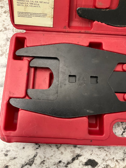 VERY LIGHTLY USED #2 OEM Tools 27186 Fan Clutch 5 PIECE Wrench Set