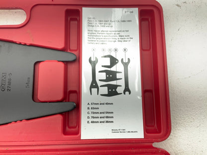 USED 34 OEM Tools 27186 5-PC 9 Size Fan Clutch Wrench Set Remove From Water Pump