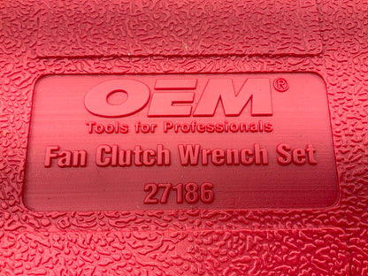 USED 34 OEM Tools 27186 5-PC 9 Size Fan Clutch Wrench Set Remove From Water Pump