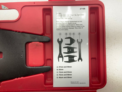 LIGHT USED 35 OEM Tool 27186 9 Size Fan Clutch Wrench Set Remove From Water Pump