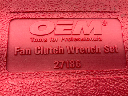 LIGHT USED 35 OEM Tool 27186 9 Size Fan Clutch Wrench Set Remove From Water Pump