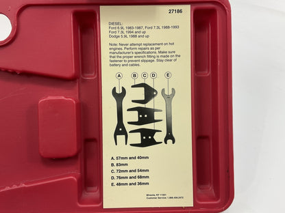 USED #43 OEM Tools 27186 9 Size Fan Clutch Wrench Set Remove From Water Pump