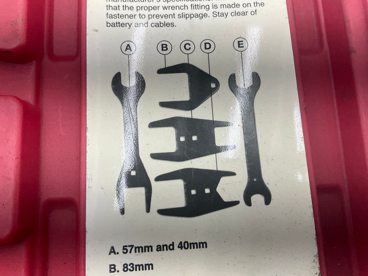 USED 46 OEM Tools 27186 5-PC 9 Size Fan Clutch Wrench Set Remove From Water Pump