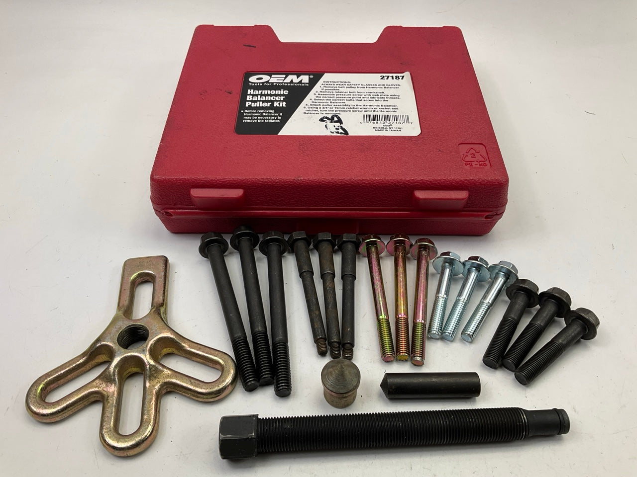 USED #10 - OEM TOOLS 27187 Harmonic Balancer Puller Tool Kit Set