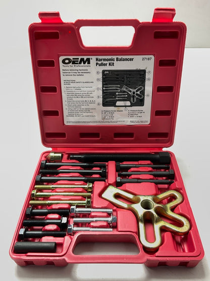 USED #12 - OEM TOOLS 27187 Harmonic Balancer Puller Tool Kit Set